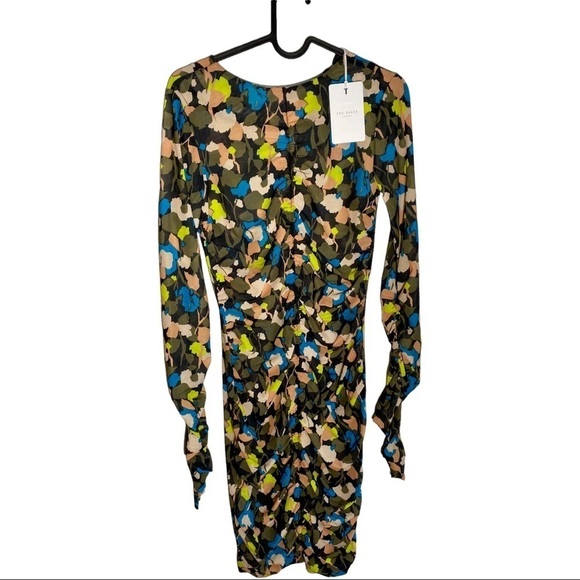 NWT Ted Baker London Ttinna Ruched Front Dress - Picture 7 of 7